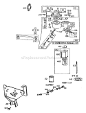 Part Location Diagram of 210611 Briggs and Stratton Venturi- Carburetor